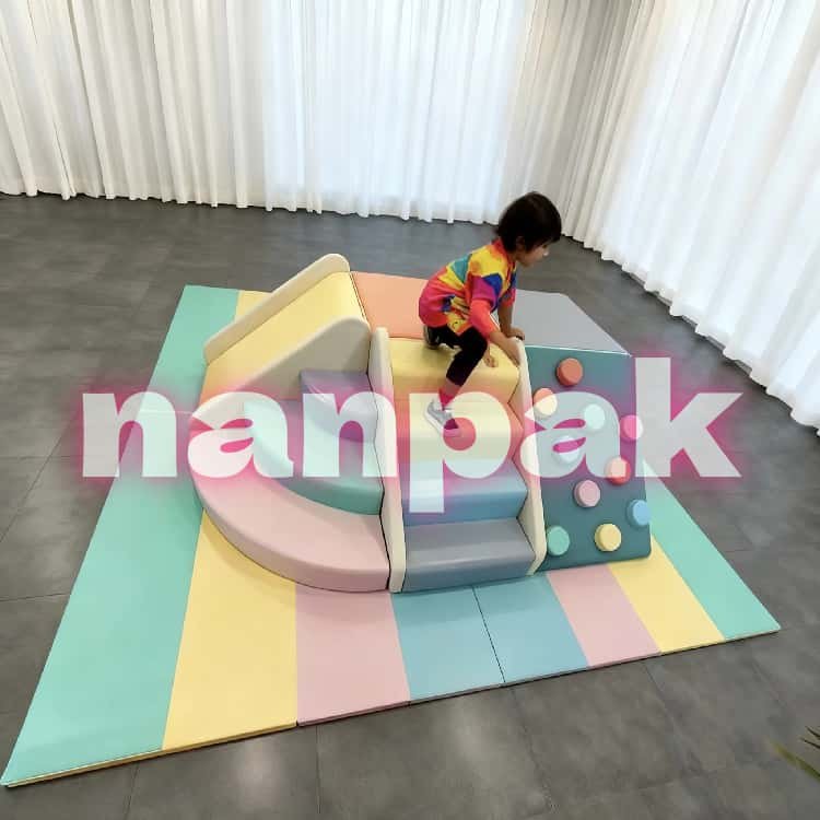 Climbing Frame Set with Rocking Climber Slide