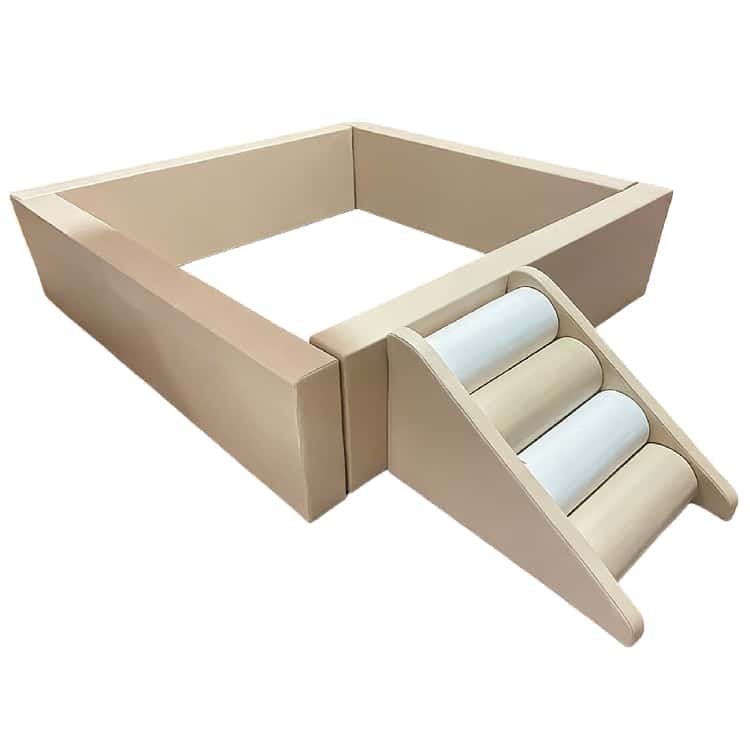 beige soft play ball pit