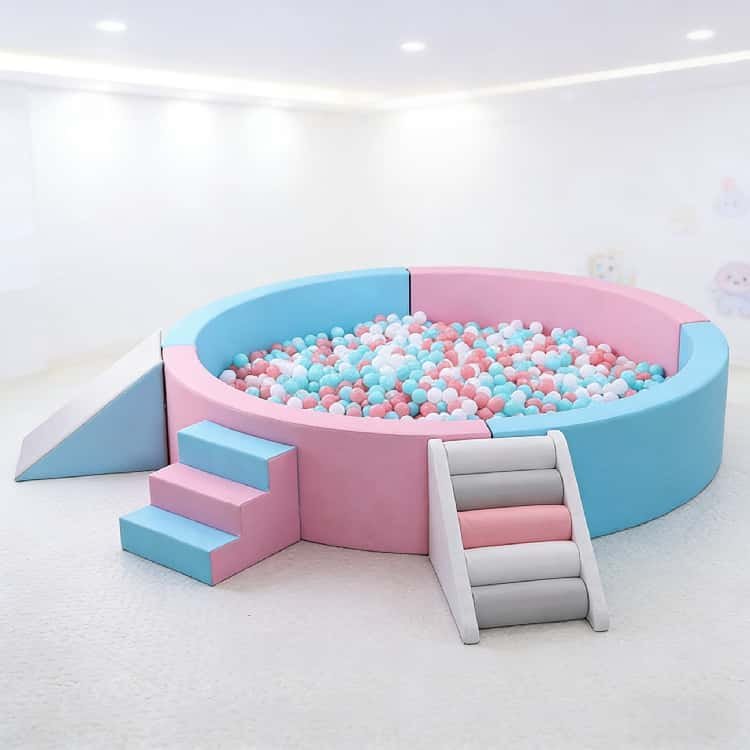 rainbow soft play ball pit