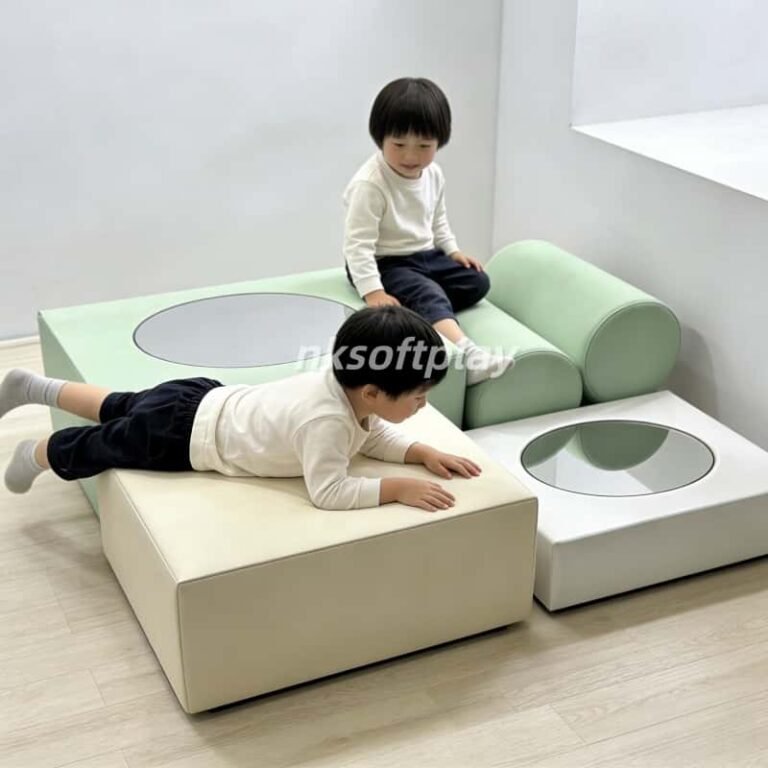 Sensory Climber with Mirror Soft Play Block
