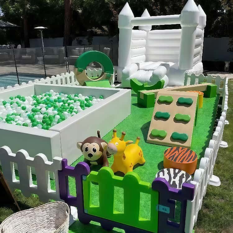 green soft play set