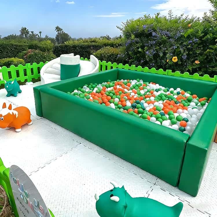 soft play green ball pit
