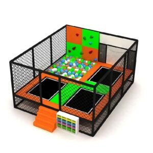 Trampoline Park with Climbing Wall