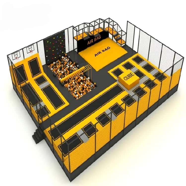 trampolino con copertura