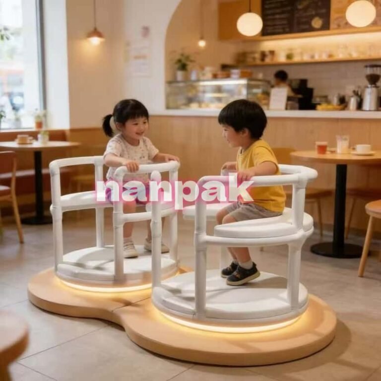 Giostra a due sedie motorizzata Merry Go Round