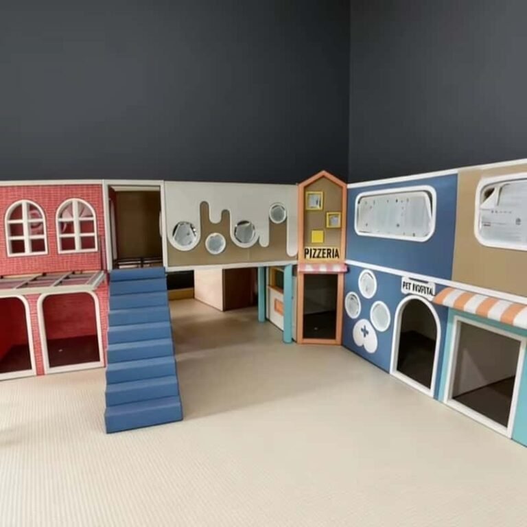 Casa de juegos de rol infantil todo en uno para interior