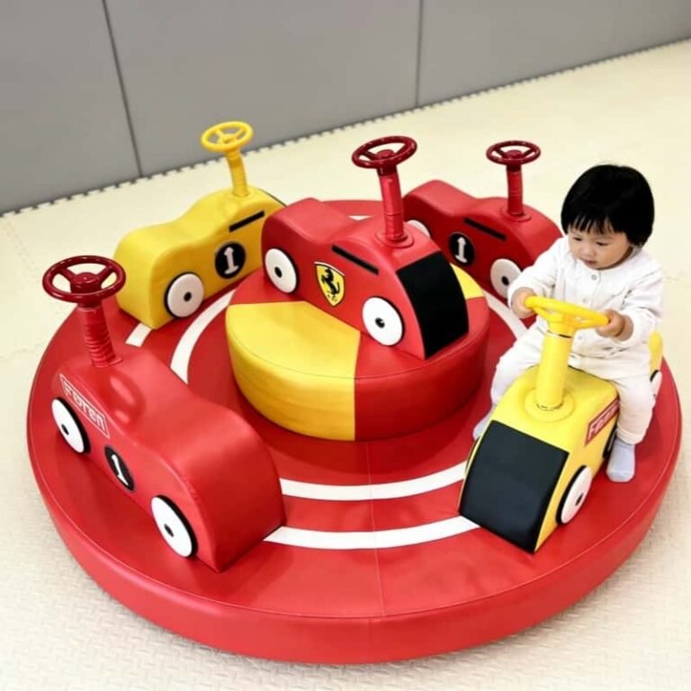 Paseo en coche con temática de vehículos Kid Merry Go Round